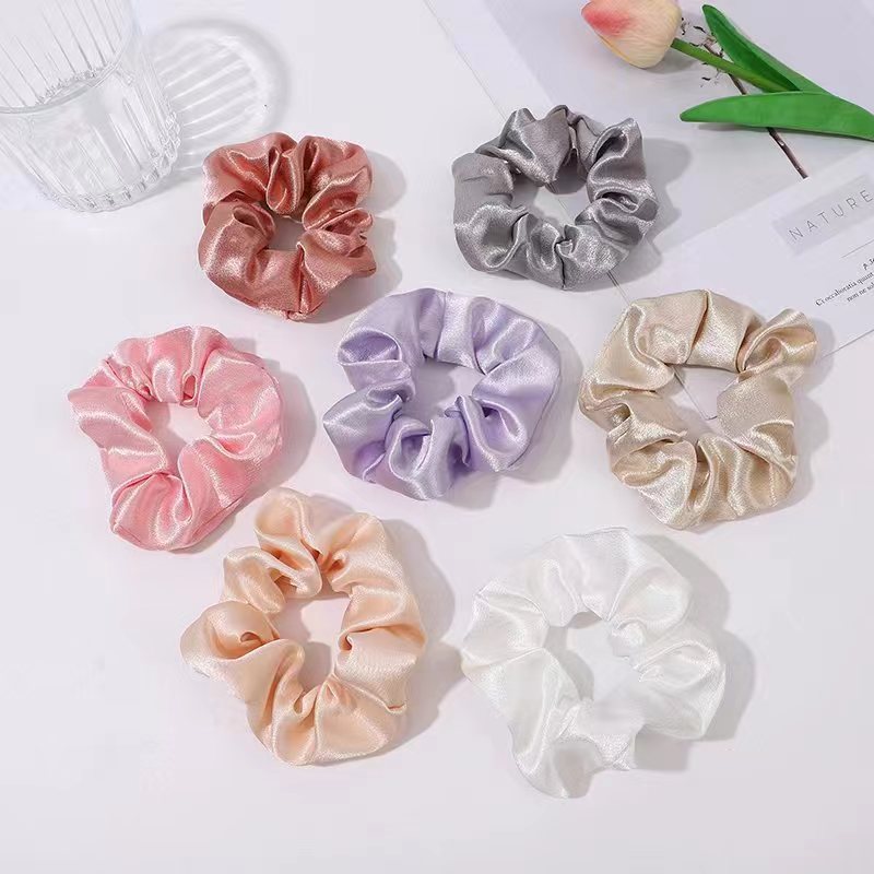 ZELAVY Satin Scrunchies — Set of 6