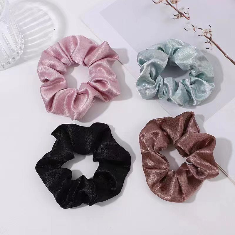 ZELAVY Satin Scrunchies — Set of 6
